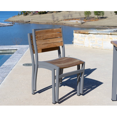 Catalina Premium All-Weather Wicker Outdoor Stacking Dining Side Chair