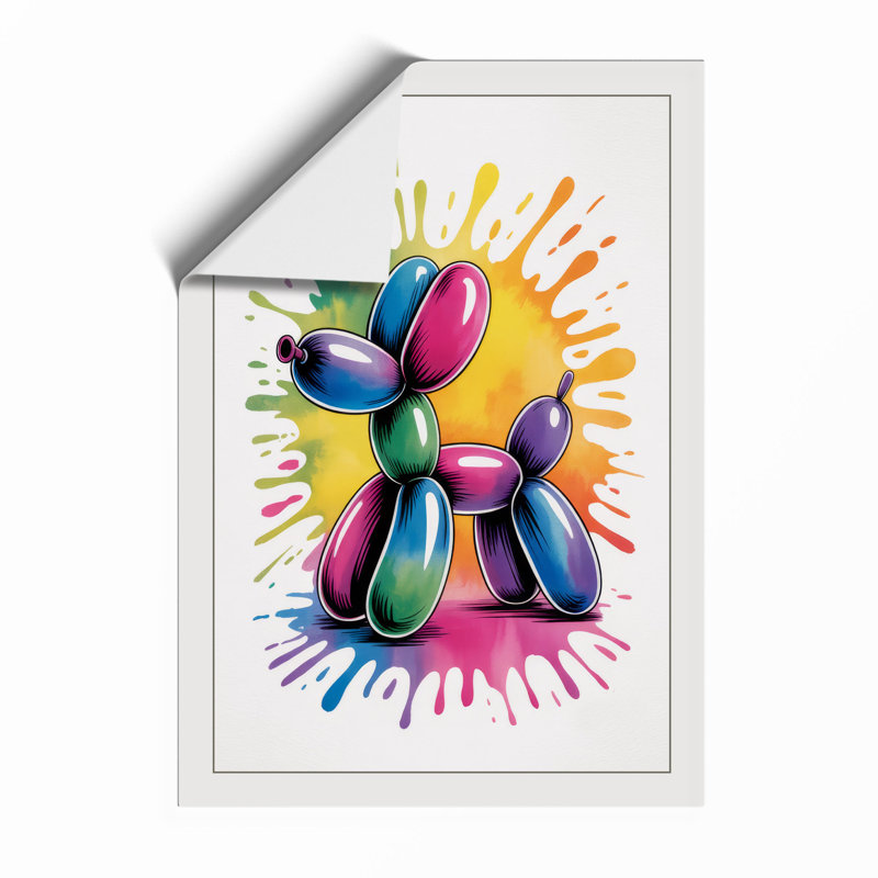 Paint Tube Starburst Modern - Framed Print, Unframed, A1 - 84.1 x 59.4 cm