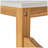 Outdoor Patio Acacia Wood Bar Cart, Natural Finish, Set of 1