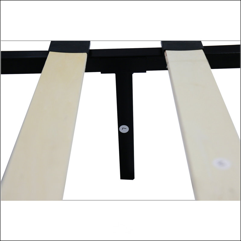 Upholstered Platform Bed Frame with Linen Fabric Headboard, No Box Spring Needed, Wood Slat Support, Easy Assembly