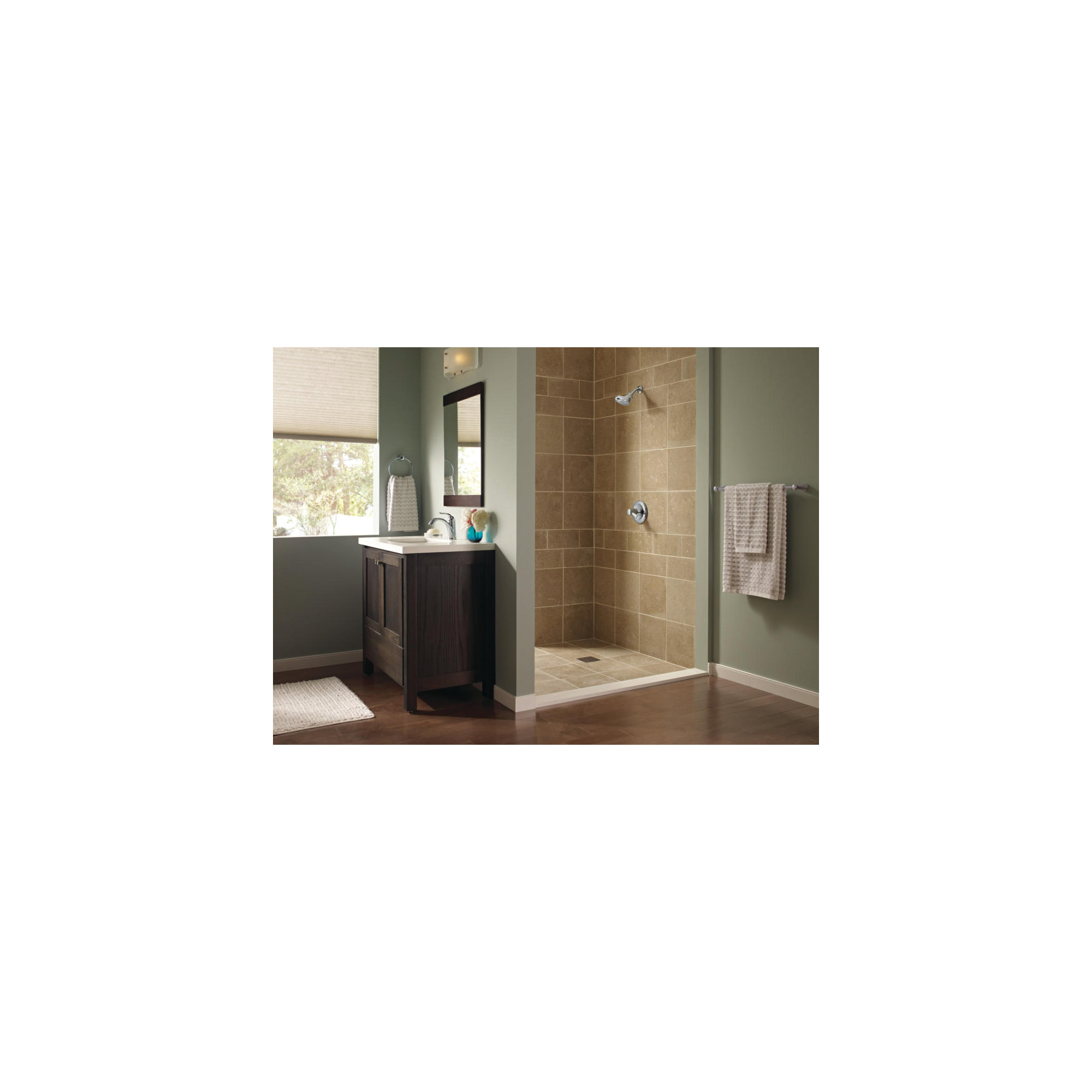Lahara 24 in. Wall Mount Towel Bar Bath Hardware Accessory, Chrome, 24"