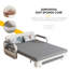 2-in-1 Sleeper Sofa with Storage, Compact Double Bed, Grey Linen Blend Upholstery Fast Dispatch From UK Warehouse – Dispatched Within 2 Days-571523323
