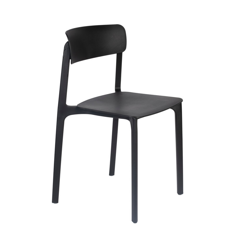 Outdoor Dining Side Chair, Black