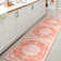 Lesak Ornate Medallion Machine-Washable Orange/Cream Rug