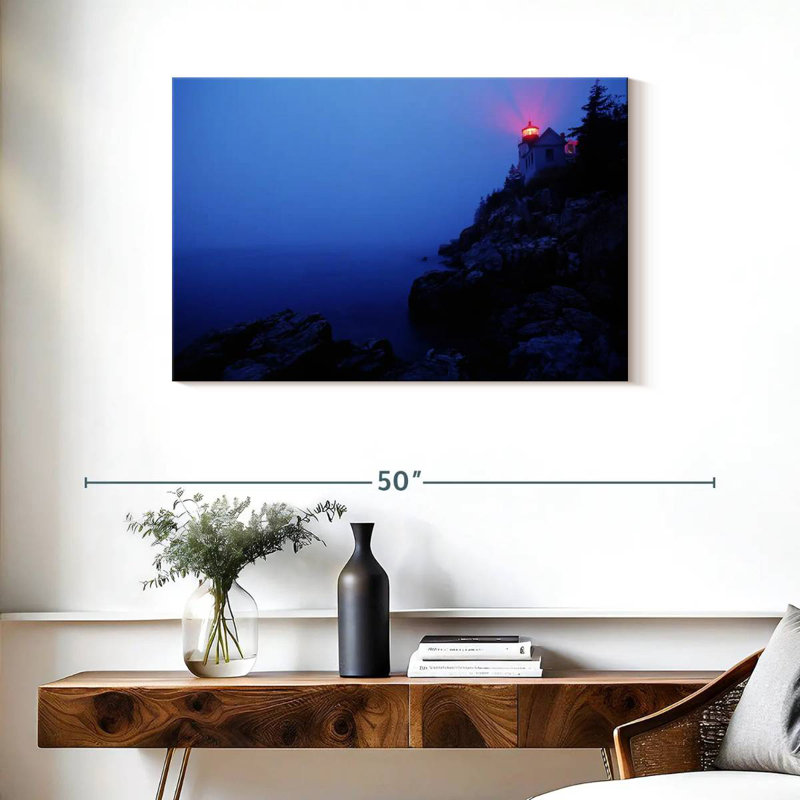 Gillard Acadia Lighthouse, 24" H x 36" W