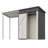 Durable 5X3ft Galvanized Steel Shed & Gazebo Combo, Easy Assembly Lean-To Storage With Open Pergola, All-Weather 2-In-1 Garden Shed For Tool Storage, Patio, Backyard