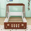 Lit plateforme simple en bois pour adolescents