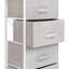 Colne 4 Drawer Vertical Storage Dresser with Wood Top & Fabric Pull Drawers-61763955