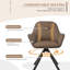 48.5cm H Vintage Faux Leather Dining Chairs-2011667194