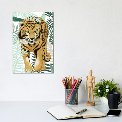 Jungle Tiger 1 Piece Wrapped Canvas Wall Art