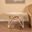 Table basse en rotin naturel de style bohémien Bay, H 17,66 po x l 30,78 po x P 30,74 po