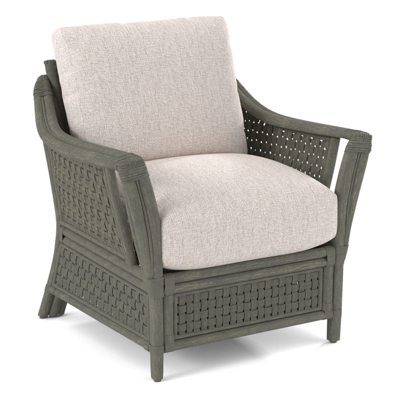 Boca Armchair, Cobalt Blue Stripe; 0204-64, Greystone