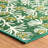 Winter Pinecones Green Machine Washable Rug-103619905