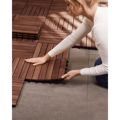 Outdoor Flooring ACCETTURA Certified Acacia Wood Natural