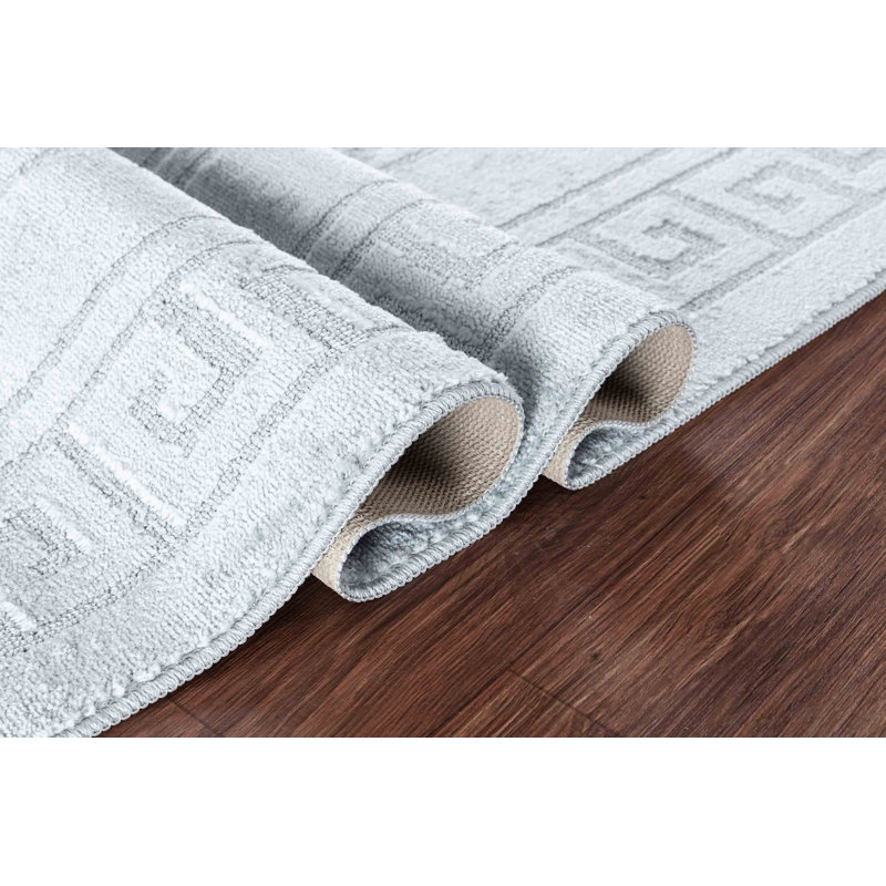 Millfield Non-Slip Indoor Doormat, 40cm W x 60cm L, Silver
