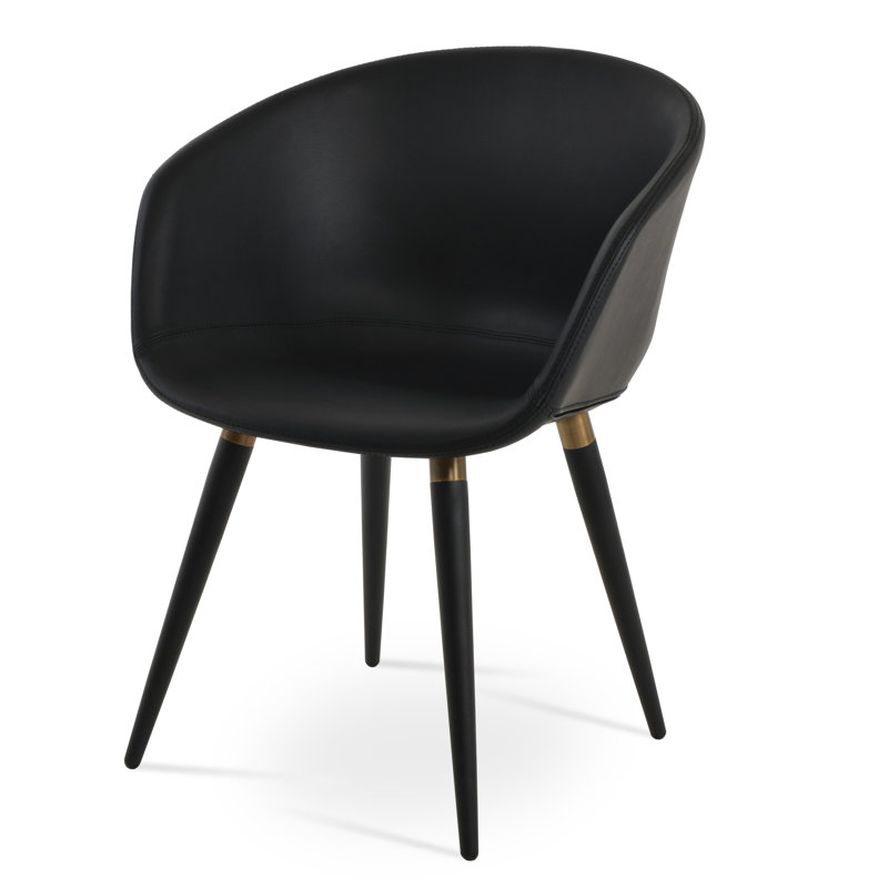 Fauteuil Tribeca Ana, Noir, Noir