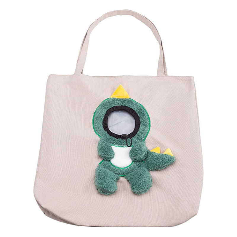 Mignon sac en toile pour animal de compagnie en forme de dinosaure