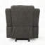 Fauteuil inclinable manuel en tissu de lin ardoise, dimensions 34,5 po x 39 po x 39 po-1762495299
