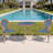 3 Piece Patio Bistro Set, Outdoor Wicker Round Table and 2 Dining Chairs with Metal Frame, French Table Chair Set for Garden Balcony Porch, Blue-396106506-396106516