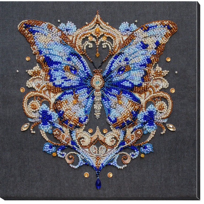  Ensemble de broderie de perles - saphir luxueux