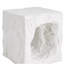 Lyra Outdoor Patio Karst Cave Inspired MGO Side Table, White