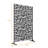 Pacifa Series 6 ft. H x 4 ft. W Freestanding Metal Privacy Screen With Leave Pattern