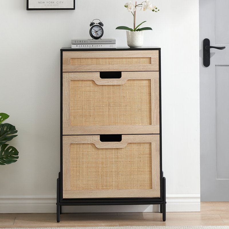 Shoe Storage Cabinet, Black