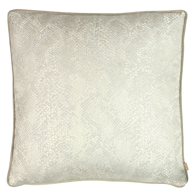 Viper Animal Print Square Throw Cushion, Rust, Polyester/Polyfill