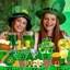 Ensemble de 12 pièces de table en nid d'abeille St Patricks Day