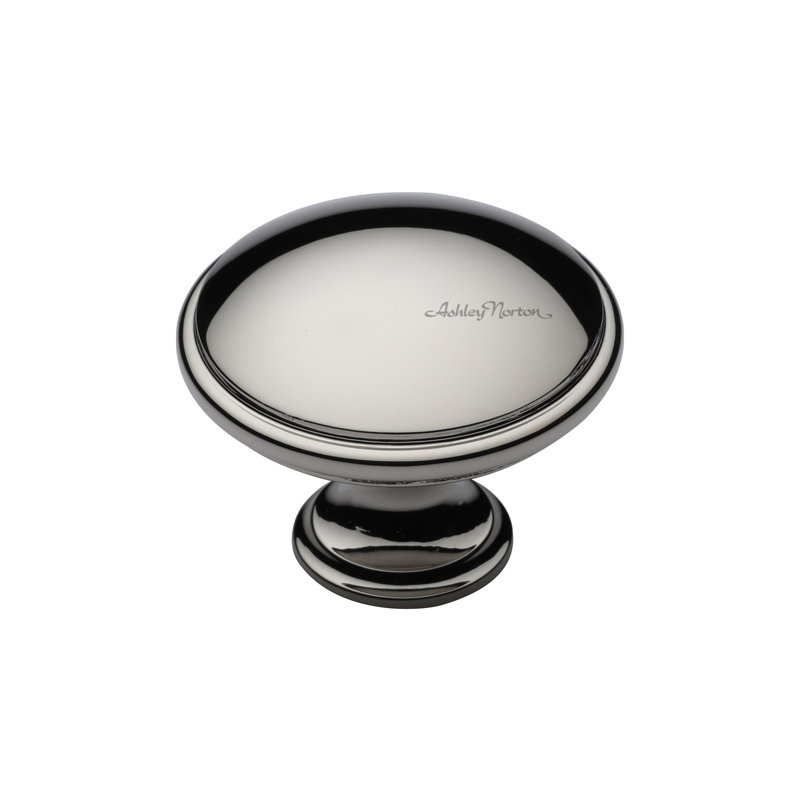 Poignée ronde 1 1/2" de diamètre Andria, Nickel poli, 1 1/2"