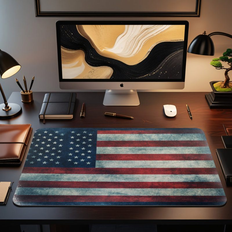 Polyester Desk Pad, 14.4x12.1