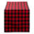 Cadee Checkered 100% Cotton Christmas Table Runner