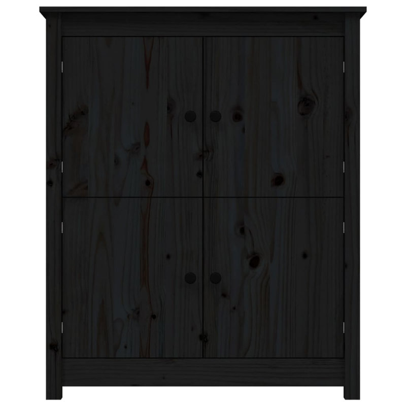 Johnelle 83cm Solid Wood Sideboard, Black