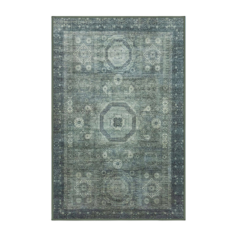 Abstract Indoor Rug, Rectangle 7' x 9'
