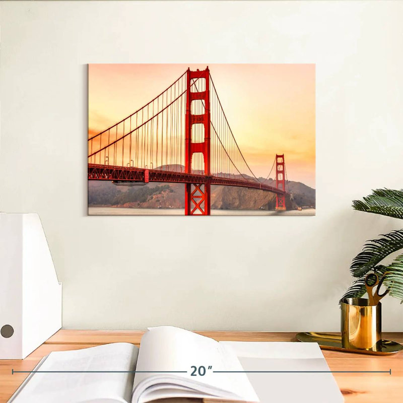 Lilie Golden Gate Bridge Structure, 8" H x 12" W