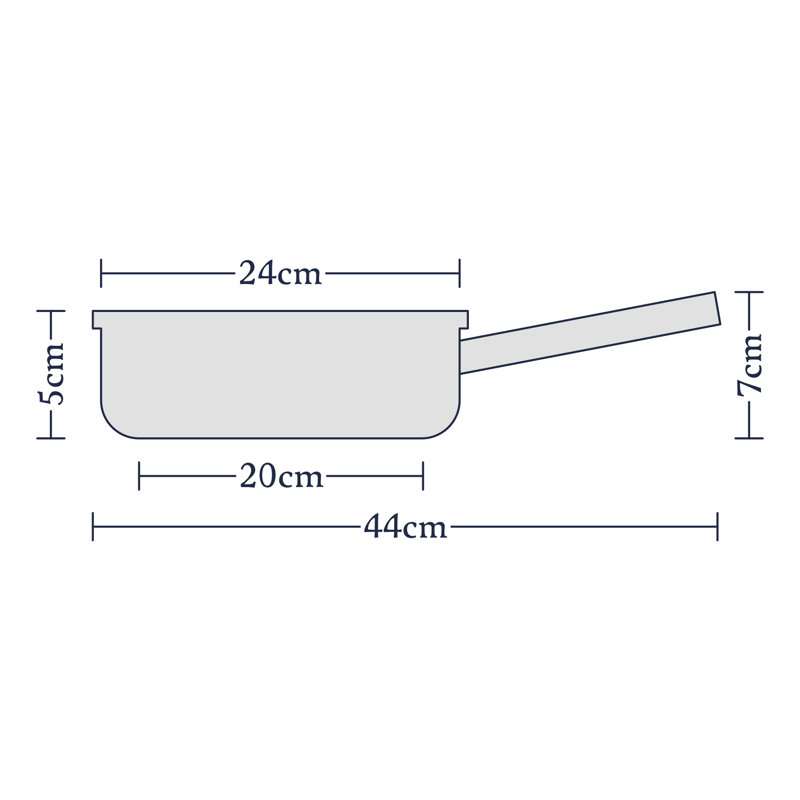 Stellar 1000, 24cm Stainless Steel Non-Stick Frying Pan