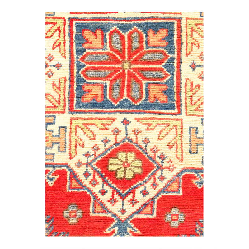 Tapis en laine d'agneau de conception unique 4 pi 11 po x 7 pi