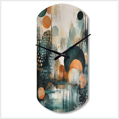 Horloge murale en métal Moka