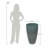 ECOBO Eco-Friendly Round Pot Planter, VicenzaIndoor/Outdoor use,Four Season Use-88977546-88977545