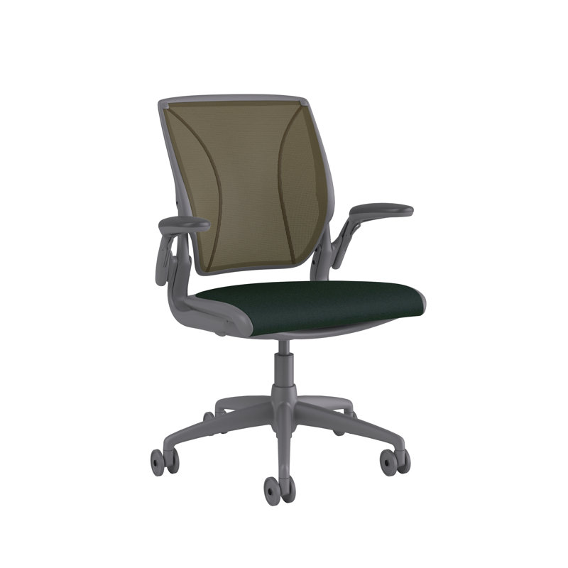 Diffrient World Wool Task Chair, Corde/Graphite, Catena/Bayberry, Gray