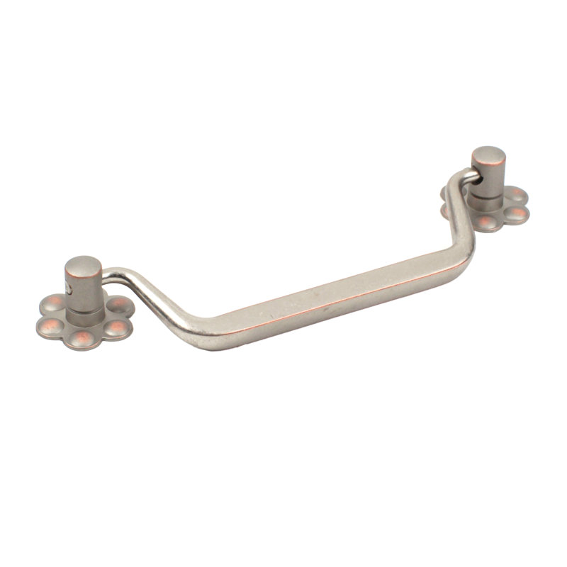 Poignée de chute 5 1/16" center to center Country, Nickel / cuivre patinés