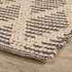 Textured Diamond Blue/Ivory Handwoven Cotton Rug