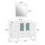  Ensemble de meuble-lavabo simple 54 "avec miroir-27042785