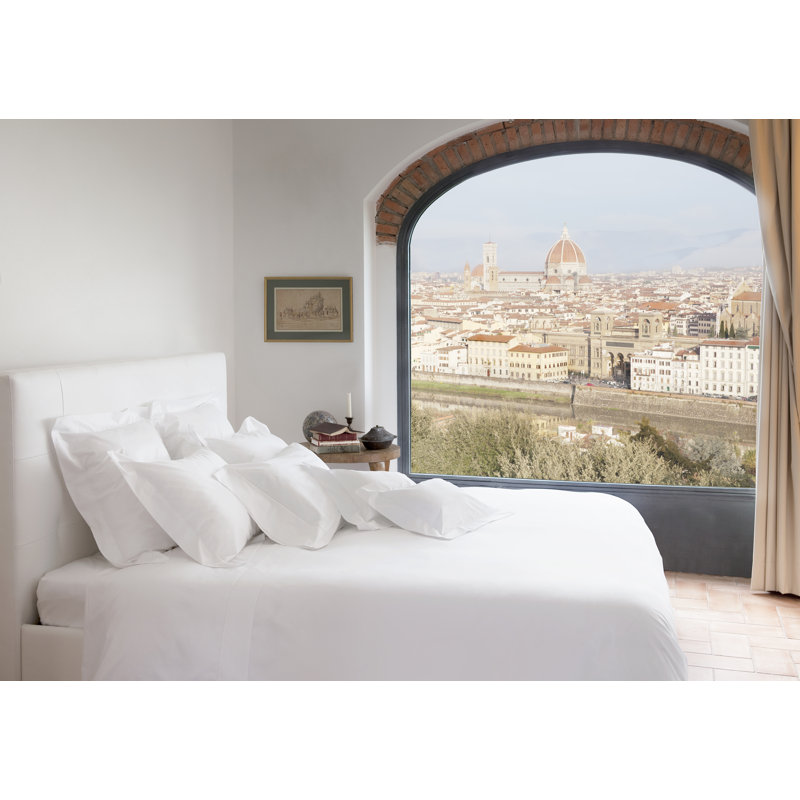 Tuscan Dreams Fitted Sheet, King Fitted Sheet, White