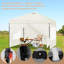 Gazebo 3 X 3 M, Folding Gazebo With Side Walls, Waterproof, Stable, Winterproof, Outdoor Garden Gazebo, Party Tent, Garden Tent, Height Adjustable, Uv Protection, Metal Frame-246813026