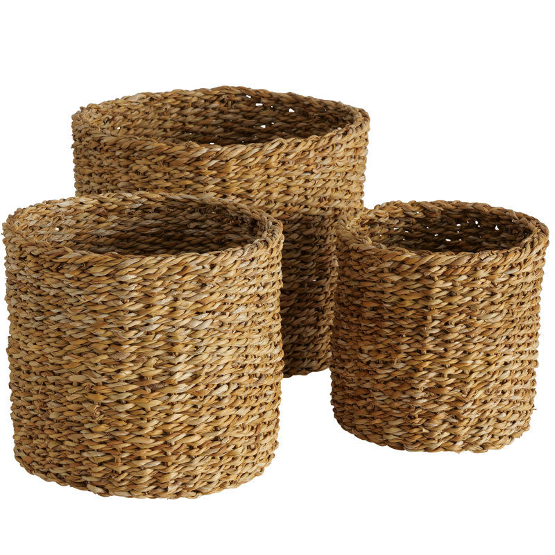 Panier en osier nature