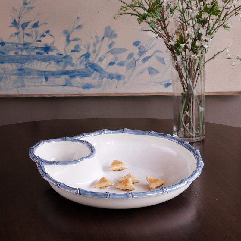 Vida Melamine Chips And Dip Platter