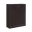 Armoire à chaussures étroite Juso, 2 portes, 5 tablettes, rouge cacao, 41 po