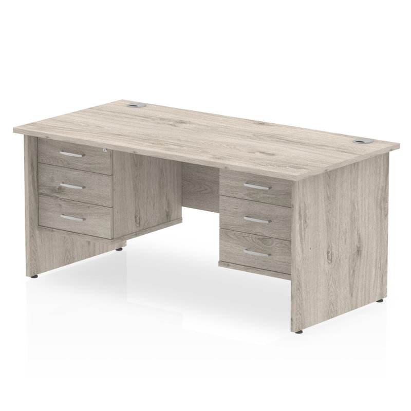 Zetta Solid Wood Base Executive Desk,  73cm H x 180cm W x 80cm D