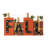 Wooden Pumpkins Lighted Table Decor